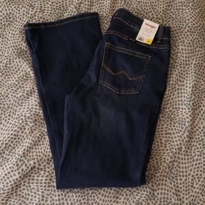 Wrangler High-Rise Bootcut Jeans Dark Blue Size 28